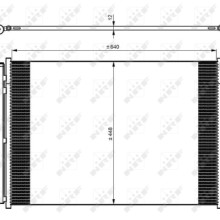 AC Condenser NRF 350082 OE Ref 0995000454