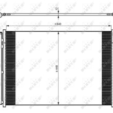 AC Condenser NRF 350082 OE Ref 0995000454 NRF