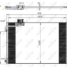 AC Condenser NRF 350214 OE Ref 1975000054