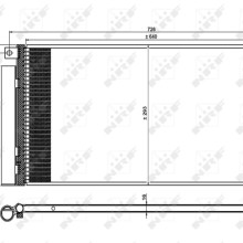 AC Condenser NRF 350227 OE Ref 1850274 NRF