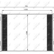 AC Condenser NRF 35520 OE Ref 1K0820411AC NRF