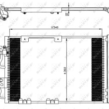 AC Condenser NRF 35554 OE Ref 1850097 NRF