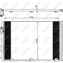 AC Condenser NRF 35555 OE Ref 13129192 NRF