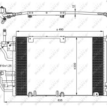 AC Condenser NRF 35633 OE Ref 13171592 NRF