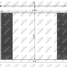 AC Condenser NRF 35753 OE Ref 1551184 NRF