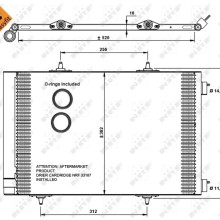 AC Condenser NRF 35779 OE Ref 3556291 NRF
