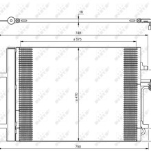 AC Condenser NRF 35850 OE Ref 1405365 NRF