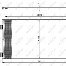 AC Condenser NRF 35961 OE Ref 64539228607