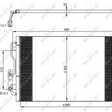 AC Condenser NRF 35970 OE Ref 4270545 NRF