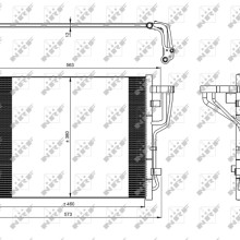 AC Condenser NRF 35986 OE Ref 976061H600