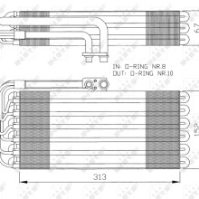 AC Evaporator NRF 36064 OE Ref 96457390100 NRF