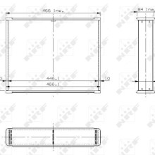 Radiator Core NRF 37066 OE Ref 370085 NRF