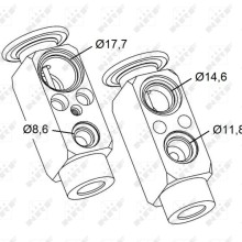 AC Expansion Valve NRF 38479 OE Ref 0028300984 NRF