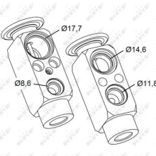 AC Expansion Valve NRF 38479 OE Ref 0028300984