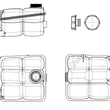 Coolant Expansion Tank NRF 454015 OE Ref 1224268 NRF
