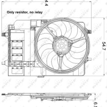Engine Cooling Fan NRF 47301 OE Ref 17107529272 NRF