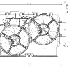 Engine Cooling Fan NRF 47945 OE Ref 1250G8 NRF