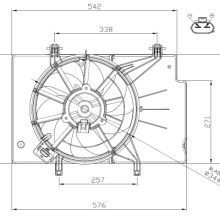 Engine Cooling Fan NRF 47957 OE Ref 1763531