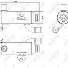 EGR Cooler NRF 48008 OE Ref 1628KC NRF
