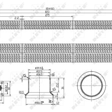 EGR Cooler NRF 48101 OE Ref 51081000131 NRF