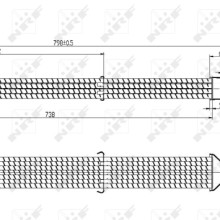 EGR Cooler NRF 48106 OE Ref 51081007136 NRF
