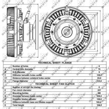 Radiator Fan Clutch NRF 49012 OE Ref 1453967 NRF