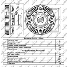 Radiator Fan Clutch NRF 49033 OE Ref 1763618 NRF