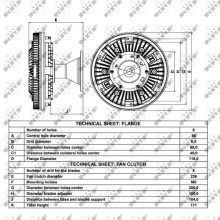 Radiator Fan Clutch NRF 49041 OE Ref 1449678 NRF