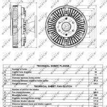 Radiator Fan Clutch NRF 49125 OE Ref 1883611 NRF