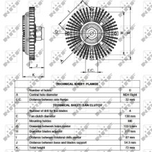 Radiator Fan Clutch NRF 49521 OE Ref 2C118C617AA NRF