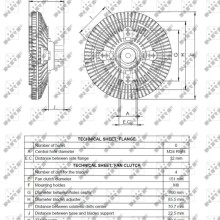 Radiator Fan Clutch NRF 49523 OE Ref 6083937 NRF
