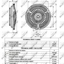 Radiator Fan Clutch NRF 49535 OE Ref 0002005822 NRF
