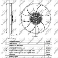 Radiator Fan Clutch NRF 49539 OE Ref 0002005822 NRF