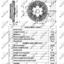 Radiator Fan Clutch NRF 49546 OE Ref MD050472 NRF