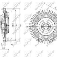 Radiator Fan Clutch NRF 49568 OE Ref 11521709499 NRF