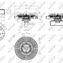 Radiator Fan Clutch NRF 49584 OE Ref 06B121347 NRF