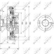 Radiator Fan Clutch NRF 49585 OE Ref 21082EB30A NRF
