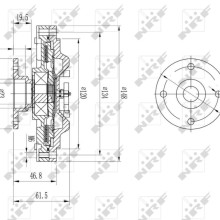 Radiator Fan Clutch NRF 49639 OE Ref 21082C8601 NRF