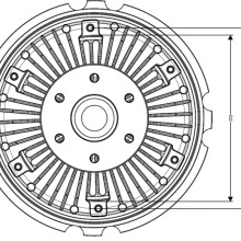 Radiator Fan Clutch NRF 49713 OE Ref 6C118C617AA NRF