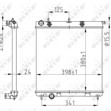 Engine Cooling Radiator NRF 50429A OE Ref 1330E6
