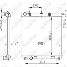 Engine Cooling Radiator NRF 50429A OE Ref 1330E6 NRF