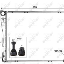 Engine Cooling Radiator NRF 51580 OE Ref 1436241 NRF