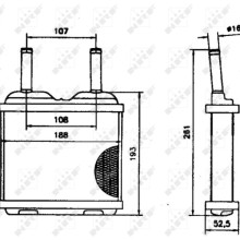 Heater Matrix NRF 52113 OE Ref 1302108 NRF