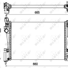 Engine Cooling Radiator NRF 53115 OE Ref 1300312 NRF