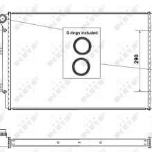 Engine Cooling Radiator NRF 53425 OE Ref 1K0121251AB NRF
