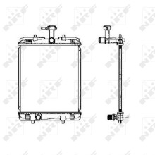 Engine Cooling Radiator NRF 53459 OE Ref 1330P4 NRF