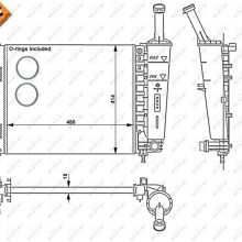 Engine Cooling Radiator NRF 53526 OE Ref 1559504 NRF