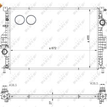 Engine Cooling Radiator NRF 53811 OE Ref 1433321 NRF
