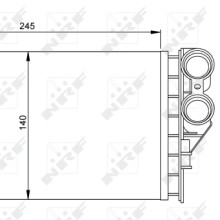 Heater Matrix NRF 54251 OE Ref 6448N5 NRF