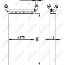 Heater Matrix NRF 54293 OE Ref 0038357501 NRF